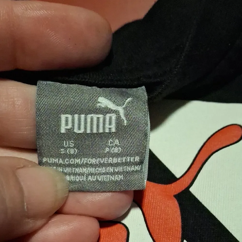 Puma Kids Tee with Red and White Logo (Chi120)